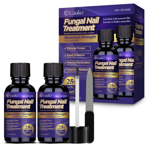 [BRSRGH34O4DWGC3G] Toenail Fungus Treatment : Extra Strength 25% Undecylenic Acid Toe and Fingernail Fungus Removal - Fast Acting Fungal Nail Revitalizer with Tea Tree Oil (0.5 Fl Oz (Pack of 2))