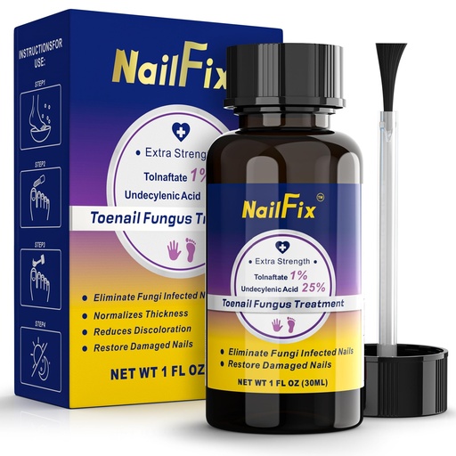 [BRSRGBIKC4HGY2TO] Toenail Fungus Treatment Extra Strength with 25% Undecylenic Acid Health Better Nail Growth and Foot Care NailFix Nail Repair Solution for Damaged Nails Ingrown Toenail 30ml