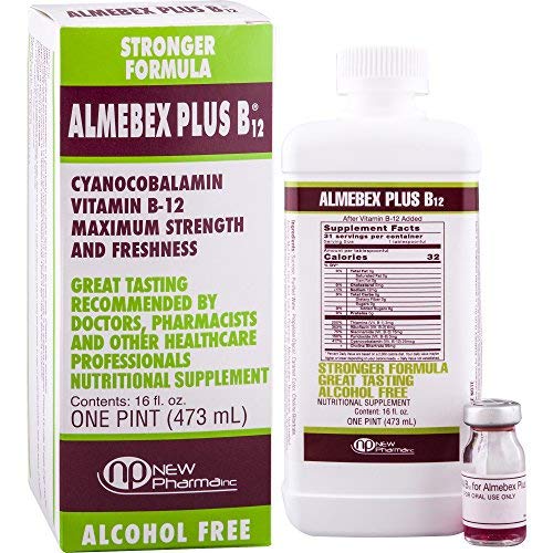 [BRSWI2QEOR4BODL4] Almebex Plus B12, Neurotropic Vitamins + Choline,16 fl. oz
