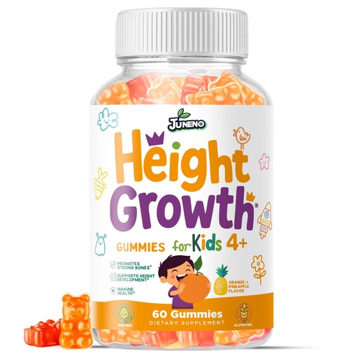 [BRSRAFD4O4PWMCQU] Height Growth Vitamins Supplement Gummies - Grow Taller for Teens Kids Boys Girls - Natural Height Increaser Maximizer Multivitamin