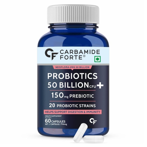 [BRSWYFANPIPAA2TH] Probiotic & Prebiotic Blend | 50 Billion CFU & Gut Health by Novus Life Sciences