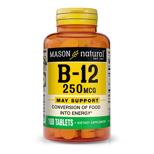 [BRSWI2QPAABGKFTM] Mason Vitamins Mason Vitamin B 12 250mcg Tablets