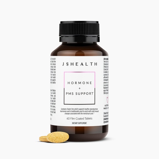 [BRSWYZD4DMMQMCA7] JSHealth Hormone Balance for Women. PMS Support with Vitamins B3, B6, Magnesium. Premenstrual Tension Relief. Nutritionist-Formulated, Vegan (60 Tablets)