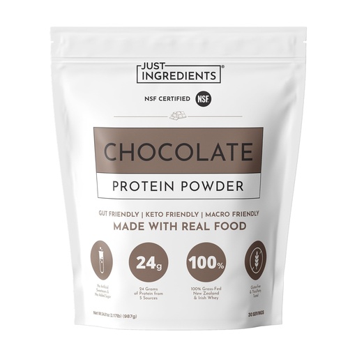 [BRSREGA6DIJRECY3] Chocolate Protein Powder – 30-Serving Blend with 100% Grass-Fed Whey & Organic Plant Proteins – Rich Cocoa Flavor – Supports Muscle Recovery, Energy & Satiety* – No Artificial Sweeteners or Fillers