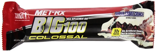 [BRSWIY32AR5BEETA] Met-RX Big 100 Colossal Meal Replacement Bar, Cookie and Crunch, 12 Count