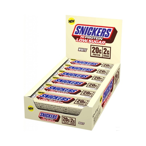 [BRSROFAEO4JRQFLU] Snickers Bars - Low Sugar High Protein Bars- White Chocolate - 12x57g,12 Count (Pack of 1)