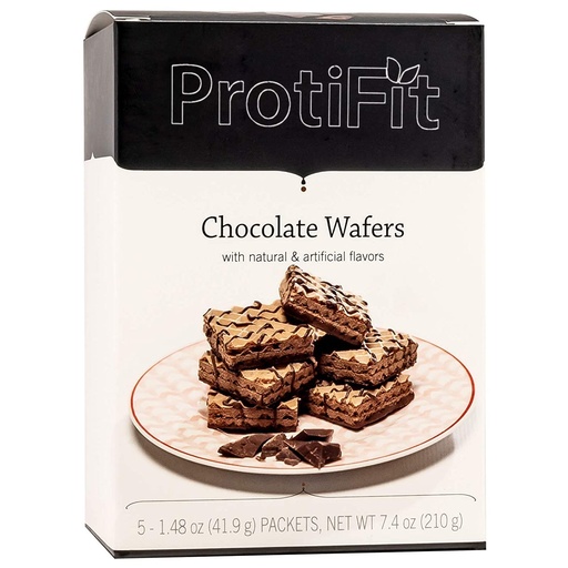 [BRSW2HD5CAMWY3D7] PROTIFIT - High Protein Wafer Bar, 15g Protein, Low Calorie, Low Carb, Low Fat, Trans Fat Free, Cholesterol Free, Ideal Protein Compatible, 5 Servings Per Box (Chocolate)