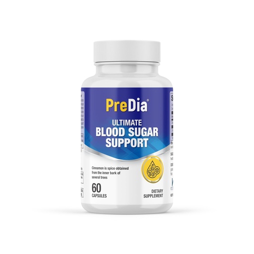 [BRSROAIEA4IBUF3G] PREDIA® Ultimate Blood Sugar Support - Vegan Capsules for Balanced Glucose Levels, Energy & Metabolism - Non-GMO, 60 Capsules