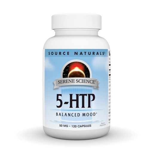 [BRSWIZYZOMCGYGDG] Source Naturals, Serene Science® 5-HTP - 100 mg - 120 Capsules | Promotes a Balanced Mood