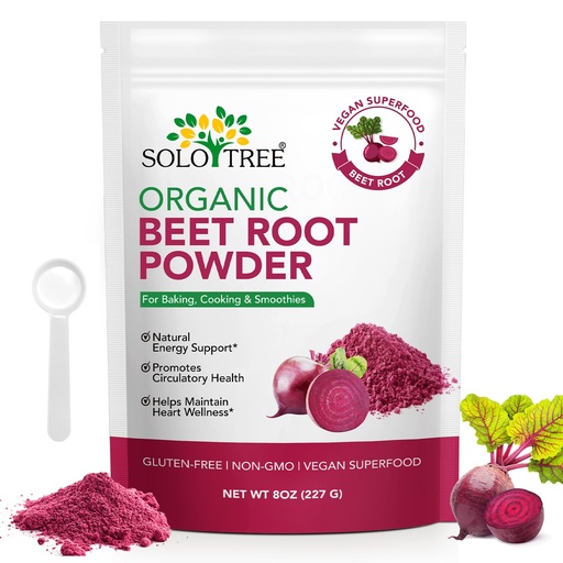 [BRSREAY2C4NGEHI4] Beet Root Powder - Beetroot Powder Drink Mix for Smoothies, Baking & Juice, Natural Energy Boost, Cold Pressed, Water Soluble (1)