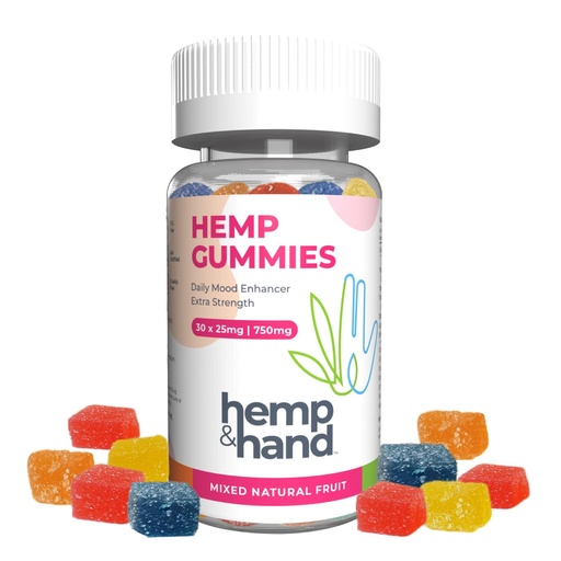 [BRSW2FA3CR7G2HIV] Hemp Gummies 750mg - Chill, Inflammation, Natural Pain, Restful Sleep (25mg Gummy) - by Hemp and Hand