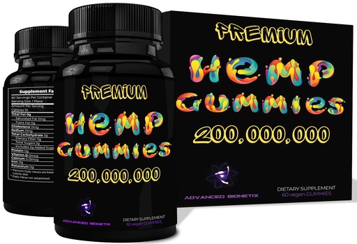 [BRSRACYYOJYWGYDB] Advanced Bionetix Potent Hemp Gummies | 60 Count | Pure Clean Colorado Hemp | Calm Gummies for Worriedness & Sleep