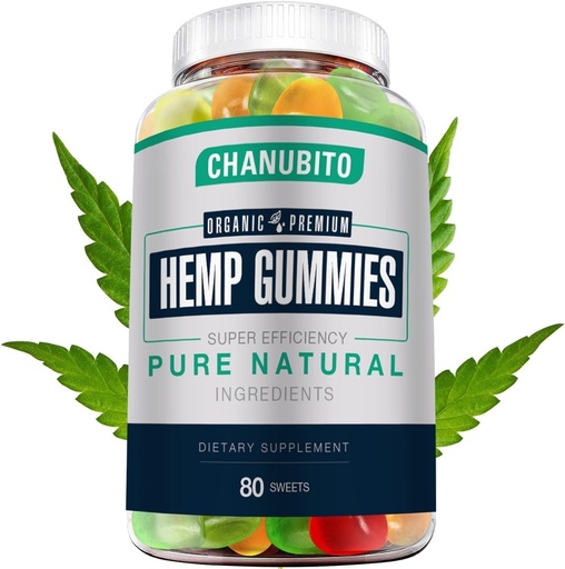 [BRSRGZT3AECREA36] Hemp Gummies for Pain Sleep Anxiety - 100% Natural Organic Supplement High Potency Pure Hemp Oil Extract Edibles Gummy 1 Pack, Vegan, Non-GMO