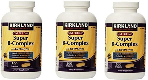 [BRSWGZIFAAMQK2QZ] Kirkland Signature One Per Day Super B-Complex with Electrolytes,500 tablets