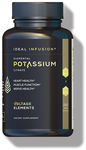 [BRSRAZL6PIFRSHTB] Potassium Citrate 1430mg - Heart & Kidney Health, Electrolyte Balance, Nerve Function - Elemental Potassium 500mg (240 Capsules) Vegan