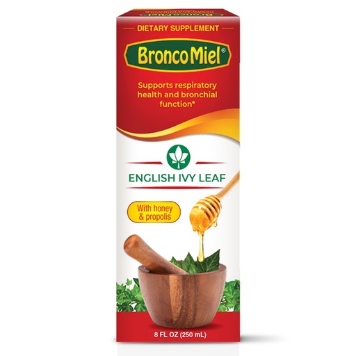 [BRSROBI2AUPB4YL4] Ivy Leaf 8 fl oz Syrup - English Ivy Leaf Blend with Honey & Propolis for Respiratory & Bronchial Support - Suitable for Adults & Children 12+