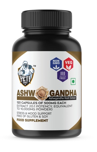 [BRSROAYQCEIBMCDG] Ashwagandha Supplements 500 mg - Ashwagandha Capsules Pure Organic Ashwagandha Powder Root Extract - Ashwagandha Extra Strenth Stress Relief, Mood Enhancer - 120 Days Supply