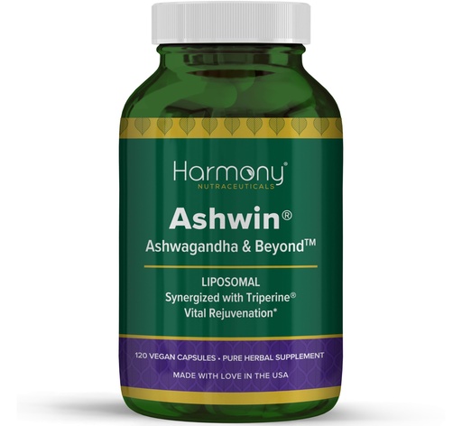 [BRSRGGA5AB5QI3LX] Ashwin® Liposomal Ashwagandha High Potency Root Extract for Stress Resilience & Vitality with Triperine® Absorption Complex – Dr. Gumman’s Clinical‑Grade – 120 Vegan Capsules – Made in USA