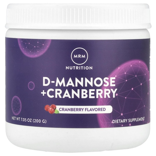 [BRSRMZL6BUGQOHYY] MRM Nutrition D-Mannose + Cranberry Powder - Low-Sugar - 40 Servings | Urinary Tract & Bladder Health Support for Women and Men, Gluten-Free, Vegan Supplement, Cranberry Flavored