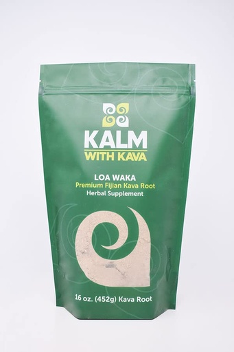 [BRSRMYIOAVYGY2DG] KALM with Kava Loa Waka Traditional Grind (16 oz.)