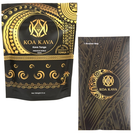 [BRSROGL3CEHA4FY6] 8 oz. Kava Tonga with Strainer