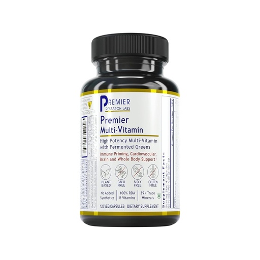 [BRSWYHQTO4IR4CYY] Premier Research Labs Multi-Vitamin - Immune, Brain & Heart Support | with Prebiotics and Postbiotics | Vegan Capsules for Men & Women. Gluten & Soy Free - 120 Plant-Sourced Capsules