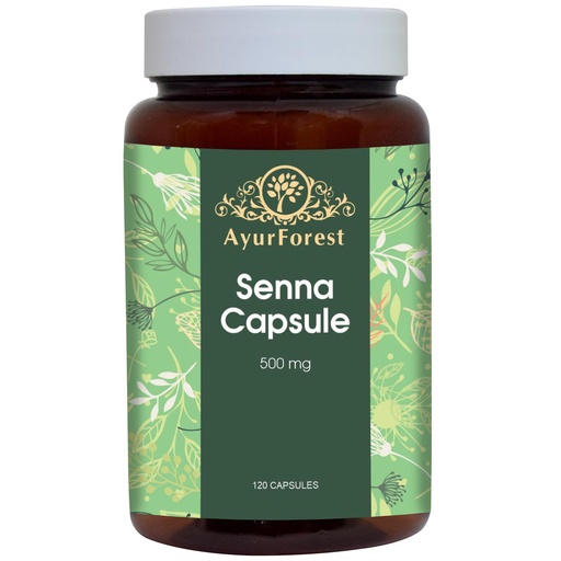 [BRSW2HY3C4DRUELB] Senna Supplement Capsules | 120 Count (500 mg)