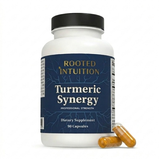 [BRSREHTYCUIWKC3G] Rooted Inflammation and Joint Supplement - Complete Turmeric Curcumin Matrix Blend - Quercetin Bromelain Rutin - Inflammatory Support for Joint Health & Workout Recovery Turmeric Synergy | 90 capsules