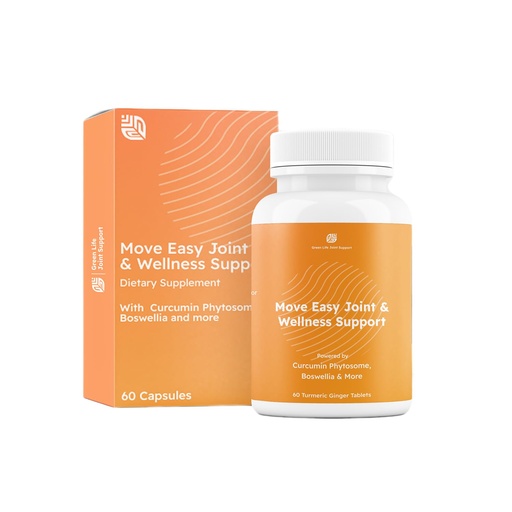 [BRSRACATCINW2HYZ] Move Easy Joint Support Supplement, Turmeric Curcumin with Boswellia and Silymarin, 60 Tablets