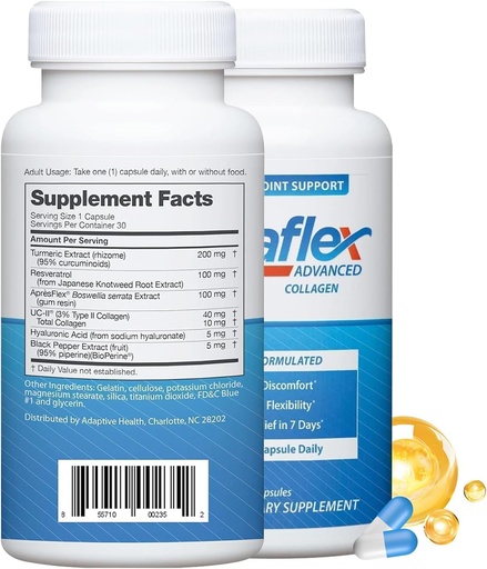 [BRSRGZQNCB6GE2A6] Rapid Reduction- Insta Advanced Join&t Support Supplennent - Natural Formula for Join=t Health, Mobility & Flexibility (30 Counts)