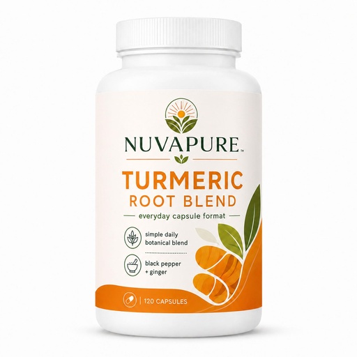 [BRSRYYATPMHWMEQU] Nuvapure Turmeric, Clean Non-GMO Formula, 120 Count