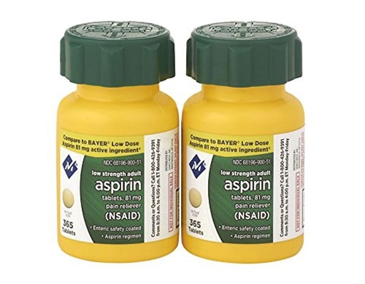 [BRSWIZT2DECQODDC] Member's Mark Aspirin 81mg,730 Count (Pack of 2)