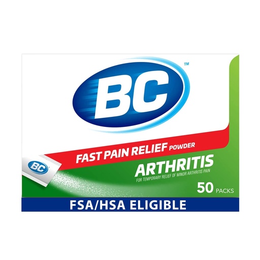 [BRSWIEYHB56QG3A5] BC Pain Relief Powder, Arthritis Pain, 50 ct (Pack of 1)