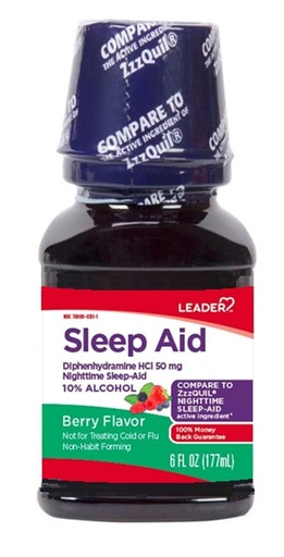 [BRSWG235AAHG22DJ] Leader Sleep Aid, Berry, 6oz. Per Bottle (Pack of 5)