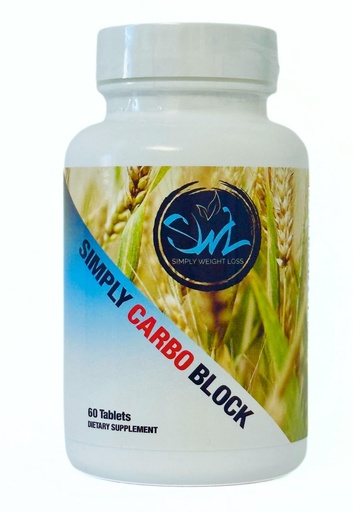 [BRSRACACAAFBYEI4] Simply Carbo Block| Blocks Carbohydrates and Sugars| Increase Metabolism| Promotes Weight Loss| 60 Count, Herbal Proprietary Blend - Gymnema Leaf, Chromium, Kidney Bean, Spirulina, Vitamin C