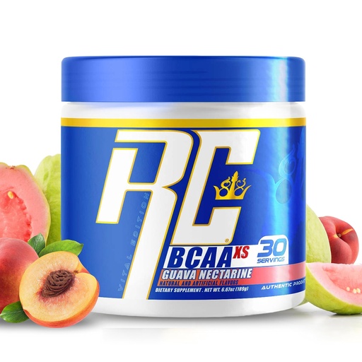 [BRSRMYI2AEMWECTD] Ronnie Coleman Signature Series 30 Servings, XS BCAAs Amino Acids Powder with EAAs, Sugar Free Hydration Drink and Muscles Recovery Supplements, Guava Nectarine Flavored Post Workout Powder