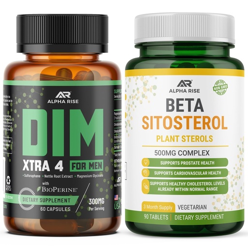 [BRSRGCYECIIB62AZ] DIM Xtra 4 Supplement for Men + Beta Sitosterol Plant Sterols Complex