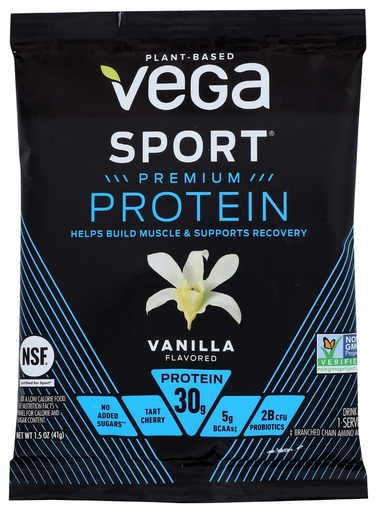 [BRSWKF3ZBNYAEALG] Vega Sport Performance Protein Powder, Vanilla, 1.5 Ounce