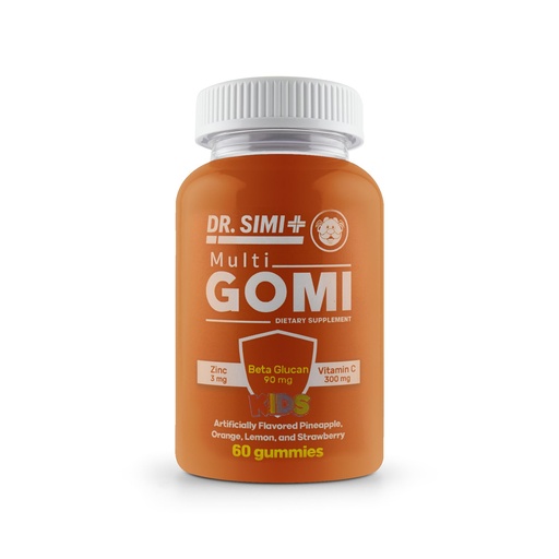 [BRSREC36BUIGCELL] Dr. Simi Multigomi Kids Zinc + Beta-Glucan + Vitamin C Gummies Immune Support for Kids 4+ | Pineapple, Orange, Lemon & Strawberry Flavors | Vegan, Non-GMO
