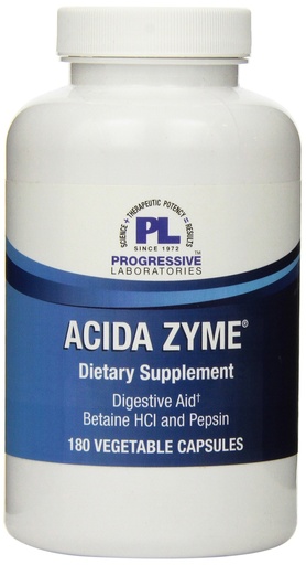 [BRSWIZYKA55BKCA3] Progressive Labs Acid-A-Zyme Supplement, 180 Count
