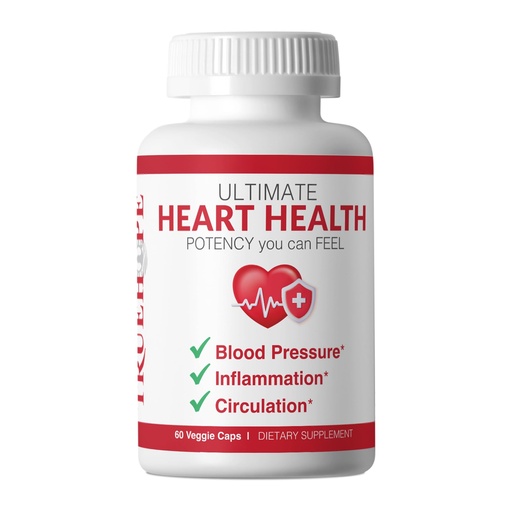 [BRSREGT6B4ARAGT3] Truehope 27-in-1 Heart Health Supplement | Supports Blood Pressure, Circulation & Cardiovascular Health | Hawthorn, Motherwort, Inositol | + Advanced Chelation | Herbal Formula