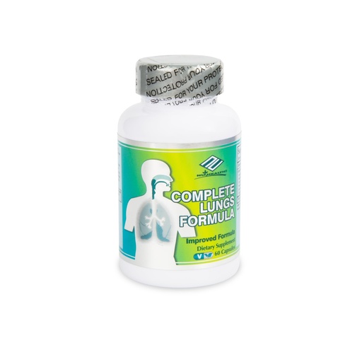 [BRSREAYKCAHAA2D3] Complete Lungs Formula | Super Lungs Herbal Supplement with Mullein | Respiratory Wellness & Antioxidant Herbal Blend | 60 Capsules