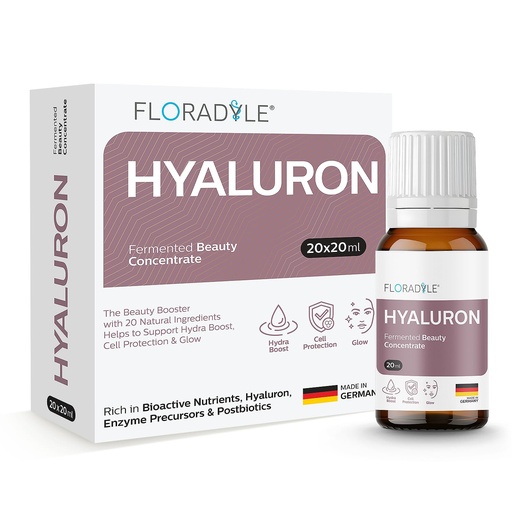 [BRSRECYYCAGQEETF] Hyaluron Fermented Beauty Concentrate | 20 Bioactive Nutrients for Deep Hydration, Glow & Cellular Renewal | Immunity Boosting Shot | Vegan & Sugar-Free | 20ml (Pack of 20)