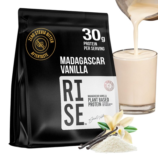 [BRSRAHQPOR5G2CDU] Plant-Based Protein Powder for Men and Women – 30g Complete Plant Protein and 3g Leucine, Zero Bloat, Delicious Taste and Smooth Texture, Madagascar Vanilla, 15 Servings - Scoop Not Included
