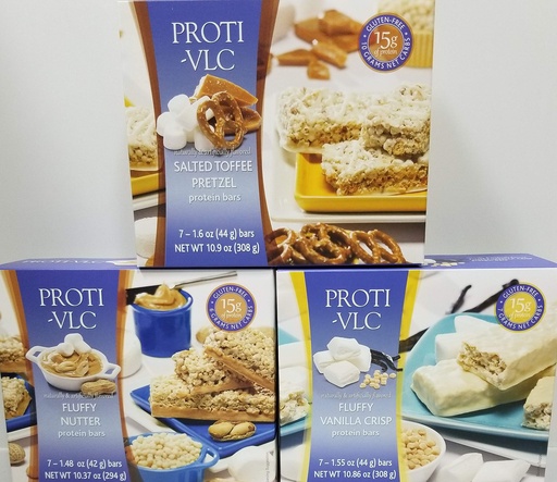 [BRSWYEA6OR7AYG32] Proti Fit VLC Bar high Protein Diet bar Bundle (21 Servings) Fluffy Vanilla. Fluffy Nutter, Salted Toffee - | Healthy Nutritious|, Low Calorie, Low Fat, Low Carb, Low Sugar