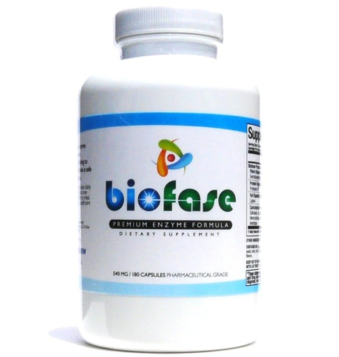 [BRSWGYYOO4GROYIU] Biofase-Premium-Enzyme-Formula 180 Capsules - Biofilm Defense & Digestion - Systemic Enzymes to Support Intestinal Health - No Fillers!
