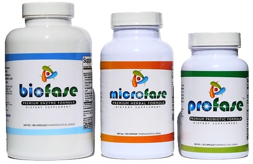 [BRSWYCAEBYBGCE35] Biofase-Profase-Microfase-Kit - Biofilm Defense - Intestinal Cleanse Kit - Advanced Support for Flora Balance