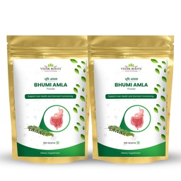 Bhumi Amla Powder/Churn - Organic and Pure Ingredient Extract for Healthy Liver Functioning and Digestive Strength Enriched with Essential Nutrients