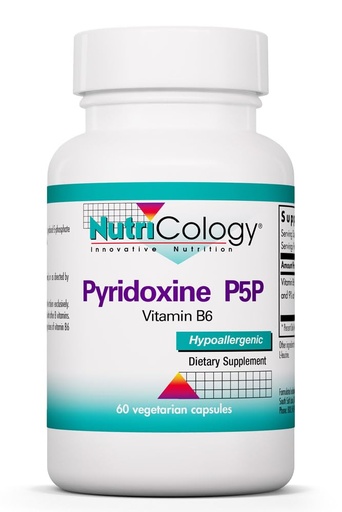 [BRSWIY35C4HRED3M] Nutricology Allergy Research Group Pyridoxine P5P 60 ct