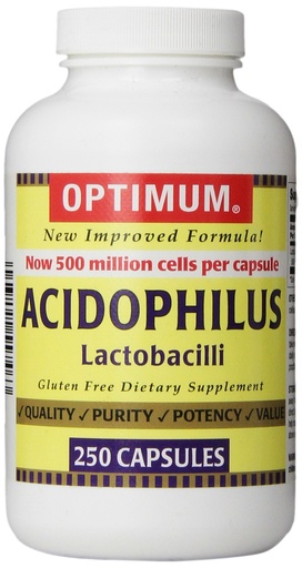 [BRSWIZYPOAFBGA3U] Optimum Acidophilus Lactobacilli Capsules, 250 Count
